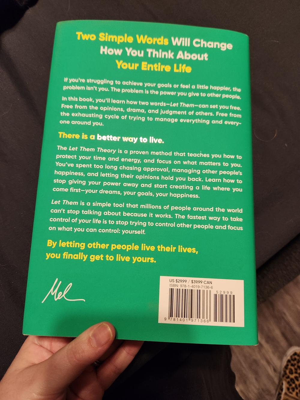 The Let Them Theory Hardcover - Green - Picture 2 of 2